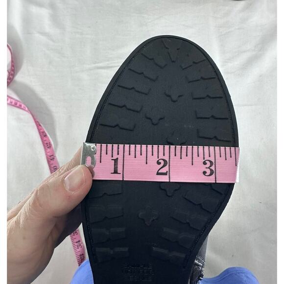 UGG Womens sz 7.5/8 Barton Croco Tall Black Leather Riding Boot Classic SEE DISC - Picture 12 of 14